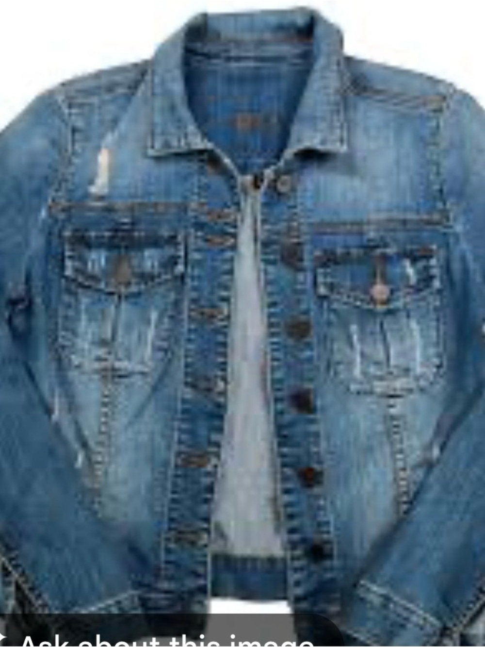 Kut from the Kloth Women's Light Blue Distressed Denim Jacket